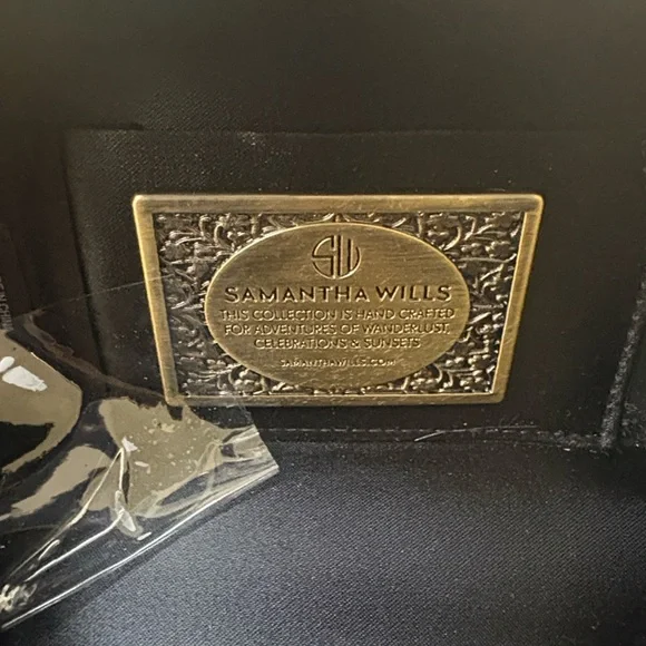 Samantha Wills Hand Crafted Turquoise Snakeskin Snake Motif Box Clutch - Picture 12 of 15